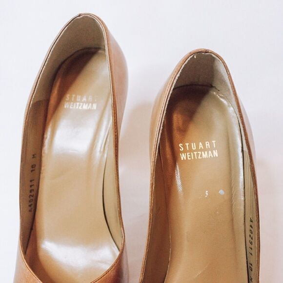 Stuart Weitzman Open Toe Crisscross Pumps in 10M - Picture 9 of 14